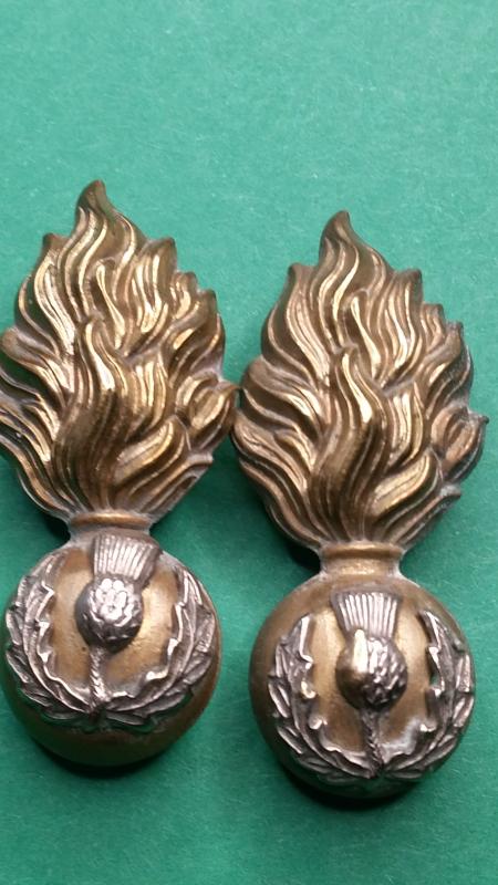 Royal Scots  Fusiliers  Collar Badges